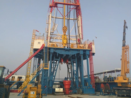 BHDC-40 drilling rig installation of Bohai Drilling was completed_459_344.jpg